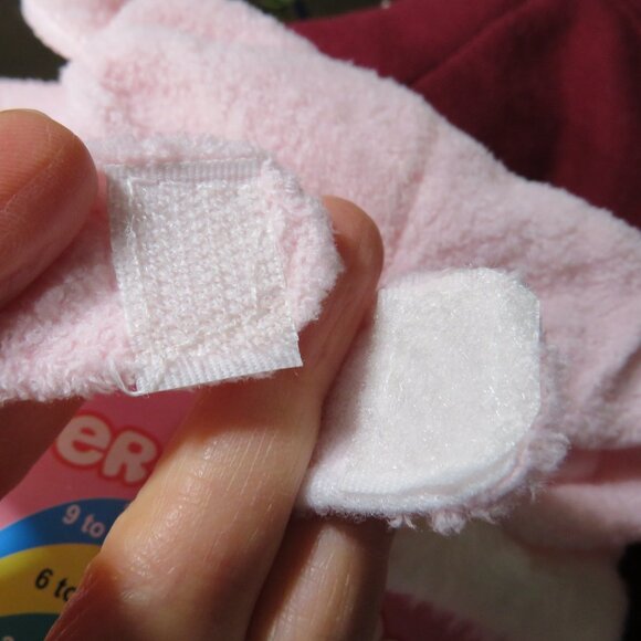 Baby Pink & White Bear Hat - cap, shoes & mittens 0-6mts Baby Girl - Picture 6 of 11